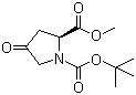 CAS 登录号：102195-80-2, N-Boc-4-氧代-L-脯氨酸甲酯, N-叔丁氧羰基-4-氧代-L-脯氨酸甲酯, (S)-4-氧代吡咯烷-1,2-二甲酸 1-叔丁酯 2-甲酯