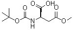 CAS 登录号：124184-67-4, N-[(1,1-二甲基乙氧基)羰基]-D-天冬氨酸 4-甲酯