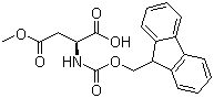 CAS 登录号：145038-53-5, Fmoc-L-天冬氨酸 4-甲酯, N-(9-芴甲氧羰酰基)-L-天冬氨酸 4-甲酯