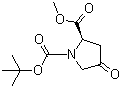 CAS 登录号：256487-77-1, (2R)-4-氧代吡咯烷-1,2-二羧酸 1-叔丁酯 2-甲酯