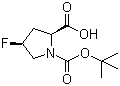 CAS # 203866-13-1, (2S,4S)-N-Boc-顺式-4-氟-L-脯氨酸, (2S,4S)-4-氟-1-叔丁氧羰基吡咯烷-2-甲酸