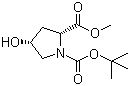 CAS 登录号：114676-69-6, 顺式-1-N-叔丁氧羰基-4-羟基-D-脯氨酸甲酯
